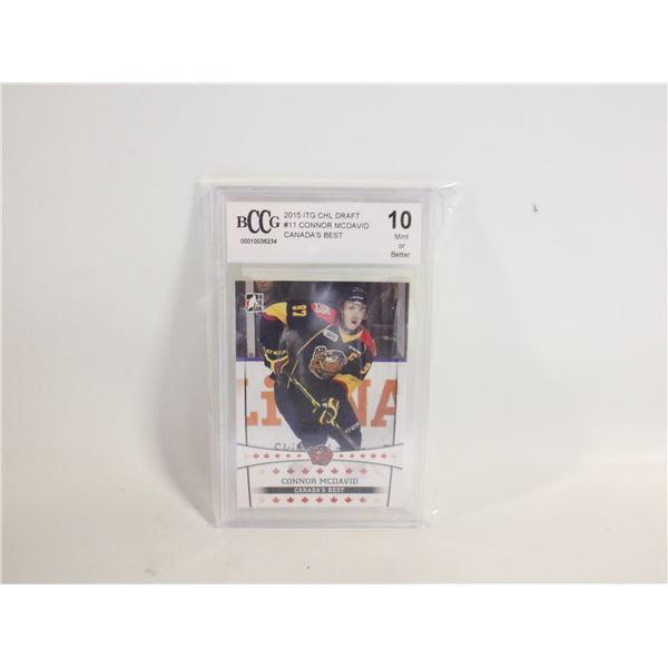 MCDAVID PRE ROOKIE GRADED 10 CARD