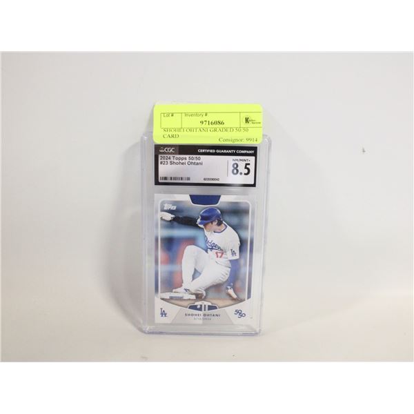 SHOHEI OHTANI GRADED 50/50 CARD