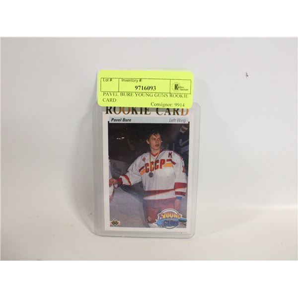 PAVEL BURE YOUNG GUNS ROOKIE CARD