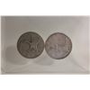Image 1 : 1945 AND 1958  CANADA SILVER QUARTERS