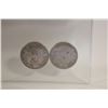 Image 2 : 1945 AND 1958  CANADA SILVER QUARTERS