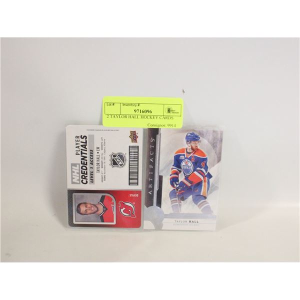 2 TAYLOR HALL HOCKEY CARDS