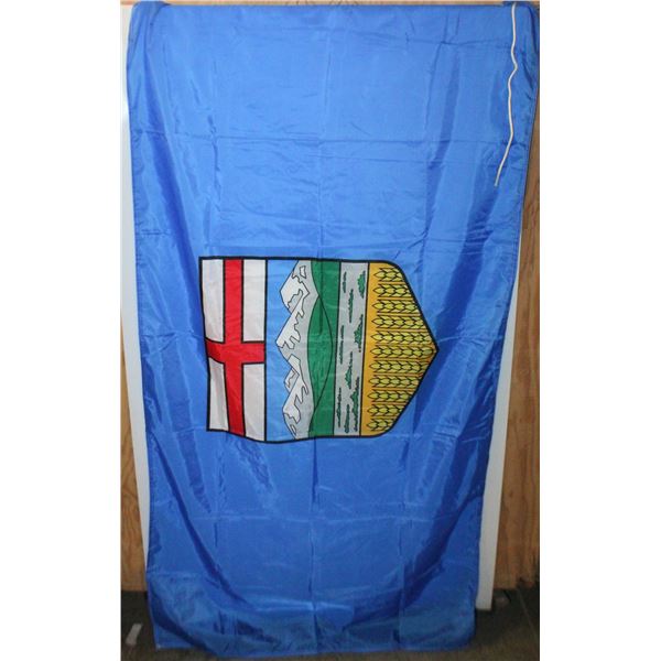 NEW ALBERTA FLAG 6FT X 3FT, WITH CORD TO