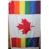 Image 1 : CANADA PRIDE FLAG, 5FT X 3FT, RED MAPLE