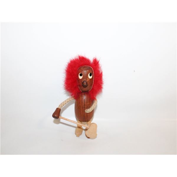 WOODEN VINTAGE TROLL DOLL FROM NORWAY