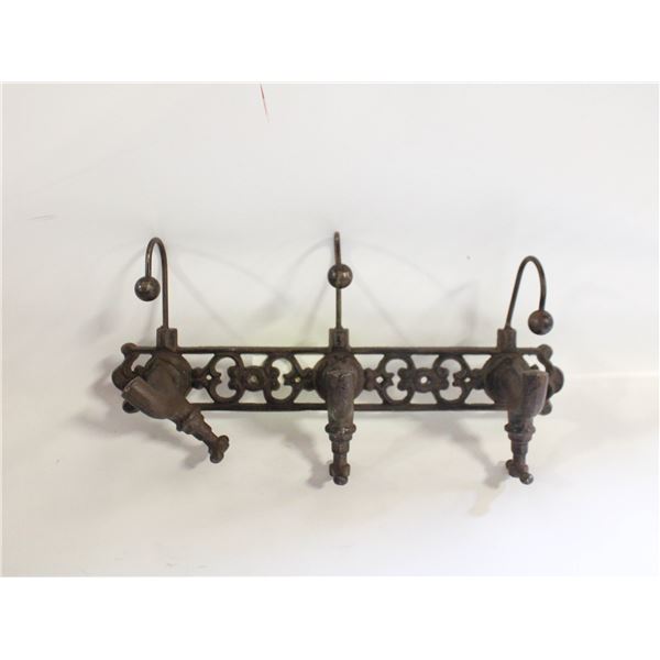 CAST IRON VINTAGE COAT RACK