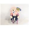 Image 1 : VINTAGE BRASS BUTTON TEDDY BEAR