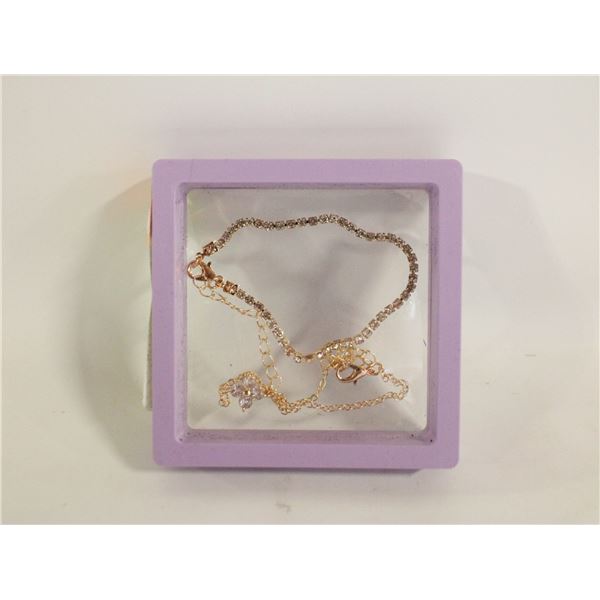 NEW SPARKLY 2 BRACELETS, SYNTHETIC