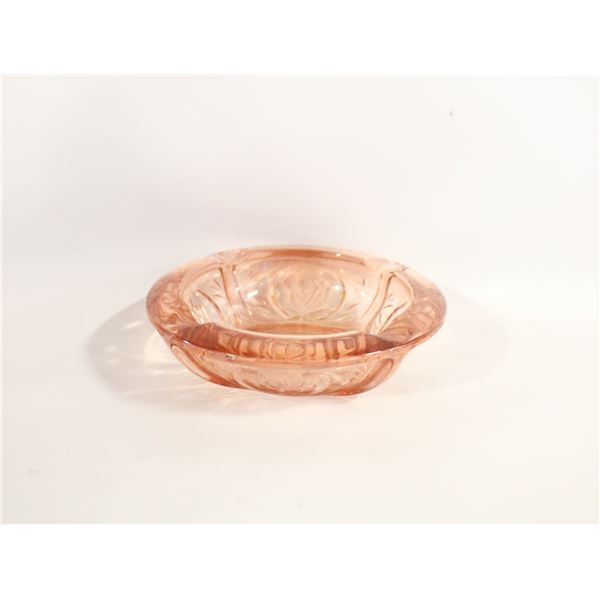 OLD DEPRESSION GLASS ASHTRAY