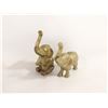 Image 1 : 2 VINTAGE BRASS ELEPHANTS