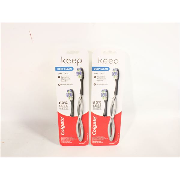 2 NEW COLGATE TOOTH BRUSH STARTER KITS