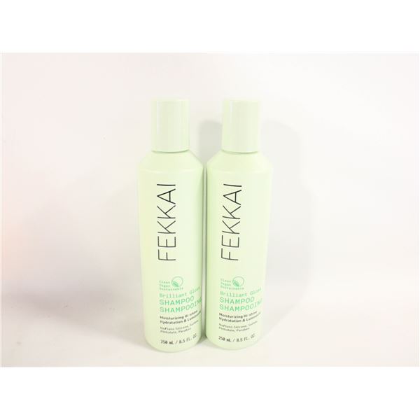 2 FEKKAI SHAMPOO BOTTLES