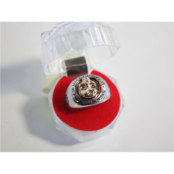 HARLEY DAVIDSON STYLE BIKER RING SZ 11