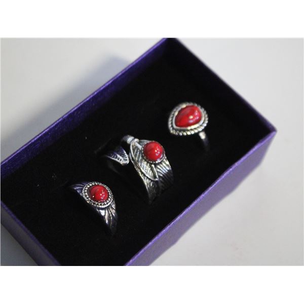 NEW 3PCS/SET RING SET SZ7