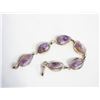 Image 1 : VINTAGE PURPLE AMETHYST BRACELET