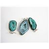 Image 1 : 3 NATURAL AGATE PENDANTS