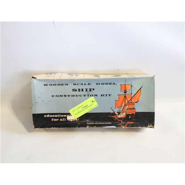 WOODEN SCALE SHIP MODEL