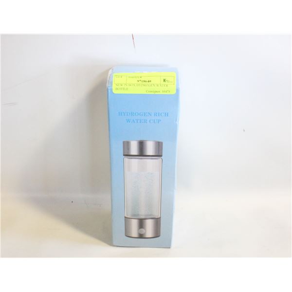 NEW IN BOX HYDROGEN WATER BOTTLE.