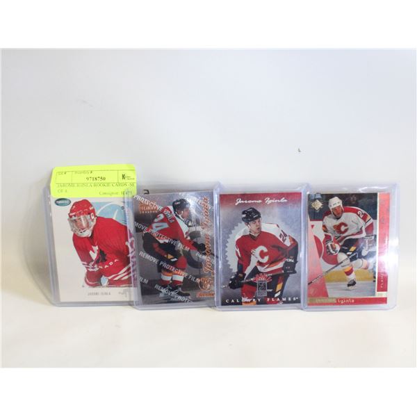 JAROME IGINLA ROOKIE CARDS -SET OF 4.
