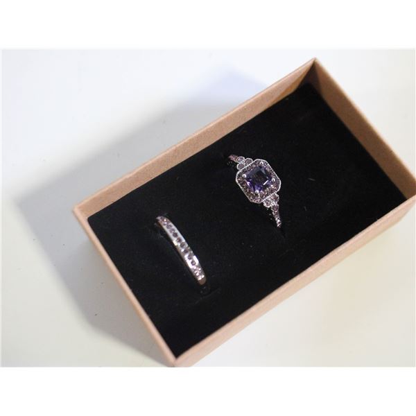 NEW 2PCS/SET RING SET SZ9