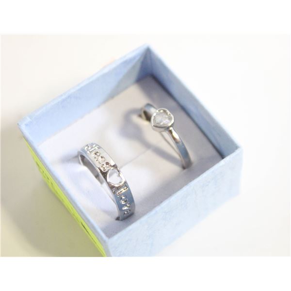 NEW 2PCS/SET RING SET SZ8