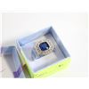 Image 1 : NEW MENS SAPPHIRE STYLE RING SIZE 12