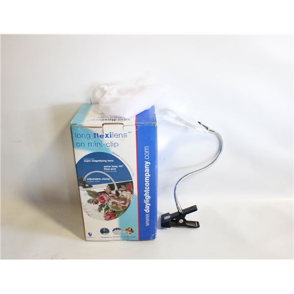 DAYLIGHT CO. FLEXILENS CLIP ON MAGNIFIER IN BOX