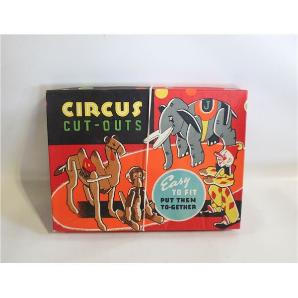 VINTAGE 1940'S CIRCUS CUT-OUTS GAME