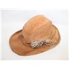 Image 1 : LEATHER SUEDE WESTERN HAT WITH FEATHER