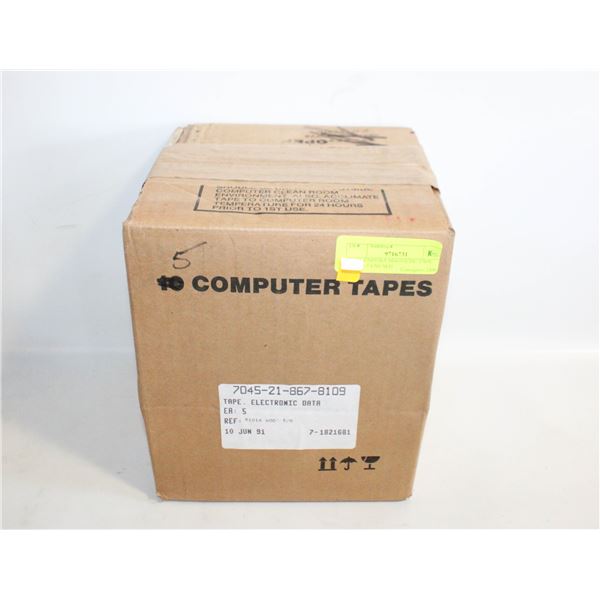 BASF ENDURA MAGNETIC TAPE REELS 5 UNUSED