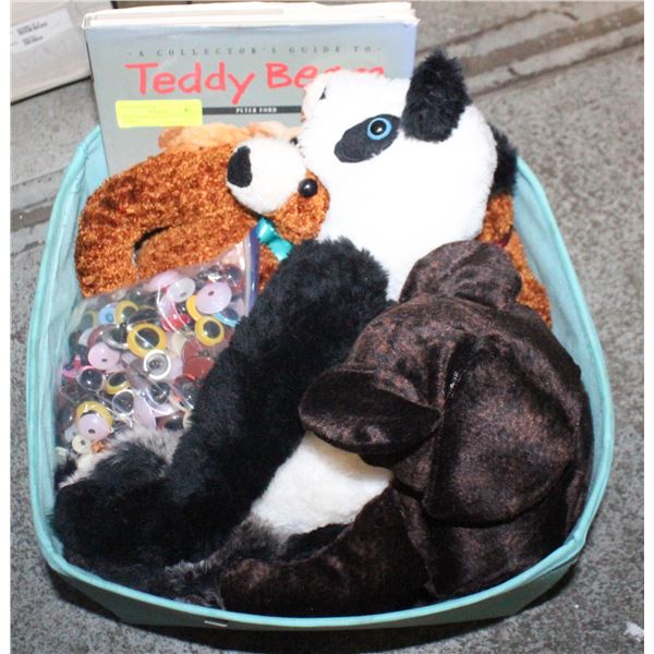 CRAFT SUPPLIES TO MAKE TEDDY BEARS,