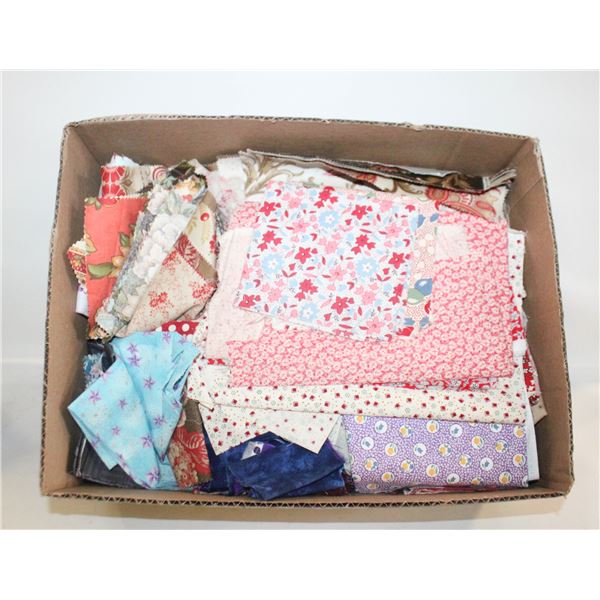 QUILTING FABRICS- ASSORTED STYLES- BOX LOT ASST.