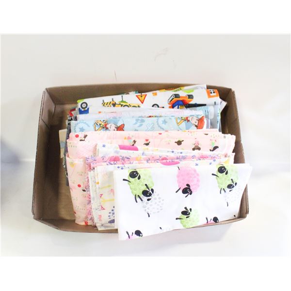 QUILTING FABRICS- ASSORTED STYLES- BOX LOT ASST.