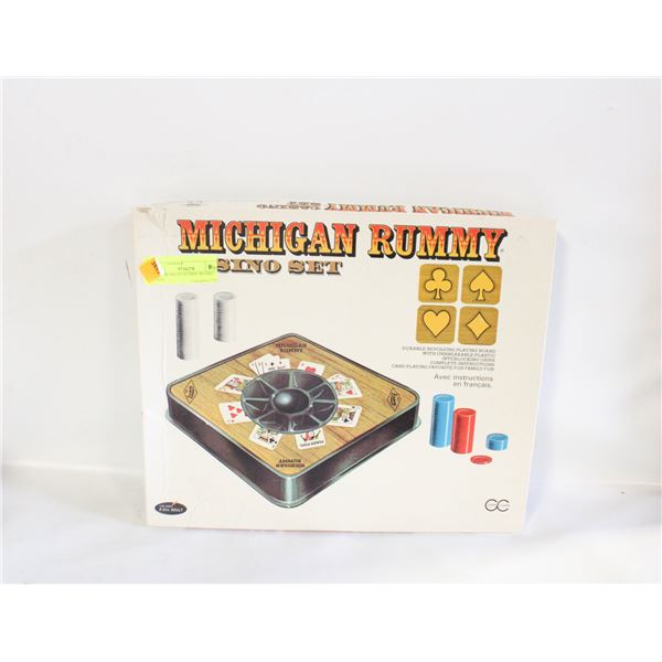 1970 MICHIGAN RUMMY BOARD GAME