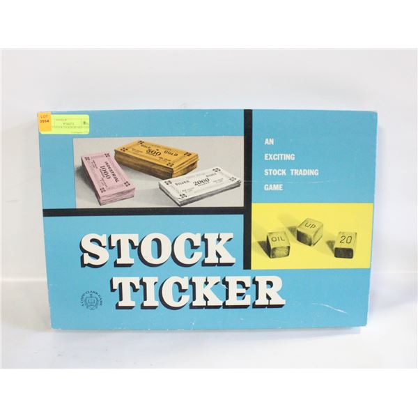 1960'S STOCK TICKER BOARD GAME