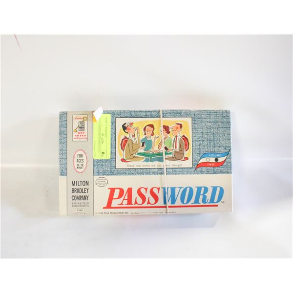 1962 PASSWORD BOARD GAME