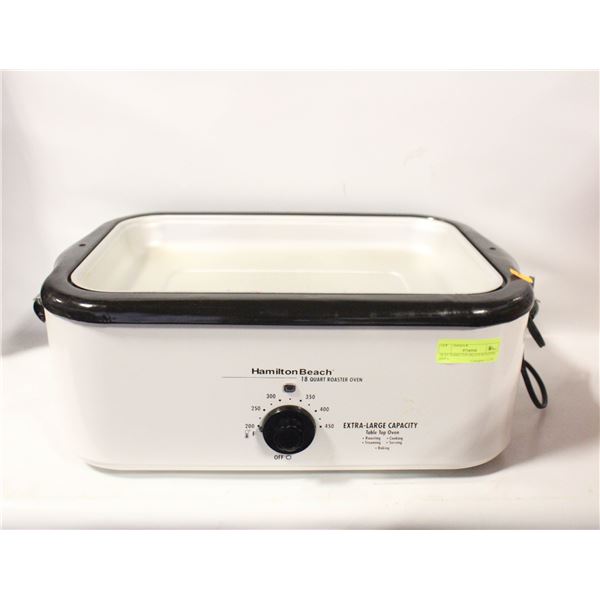 18 QT HAMILTON BEACH ROASTER OVEN