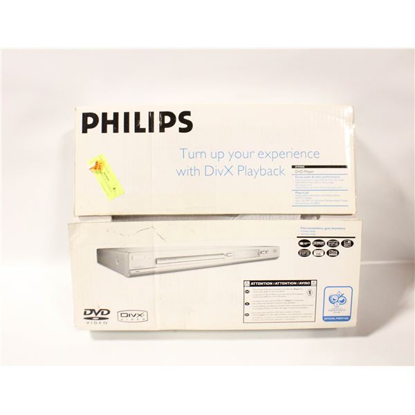 NEW PHILLIPS D.V.D. PLAYER IN BOX-ESTATE