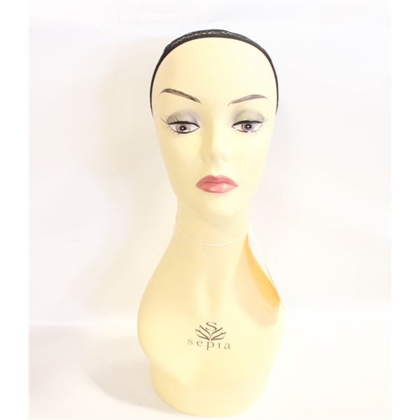 SEPIA 18" FEMALE WIG/HATS/JEWELRY DISPLAY