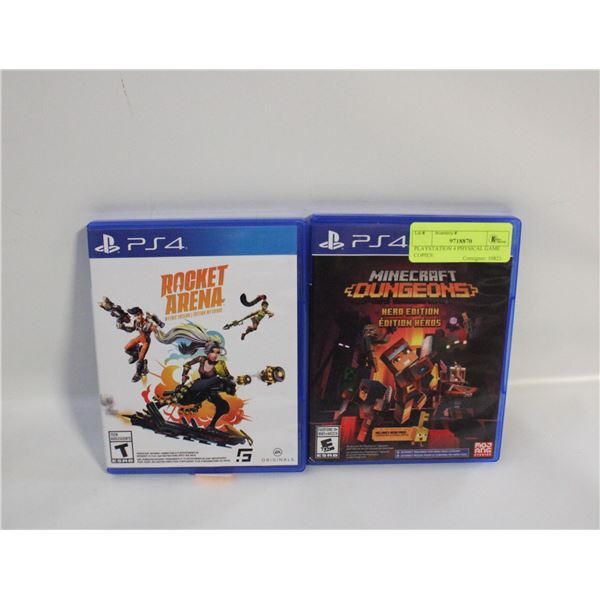 PLAYSTATION 4 PHYSICAL GAME COPIES: