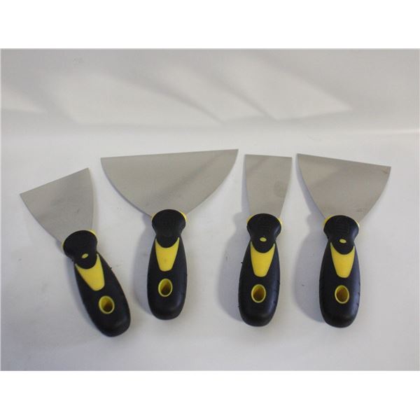 NEW SET OF 4 PUTTY KNIVES.