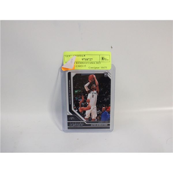 VICTOR WEMBANYAMA 2023 ROOKIE CARD #5