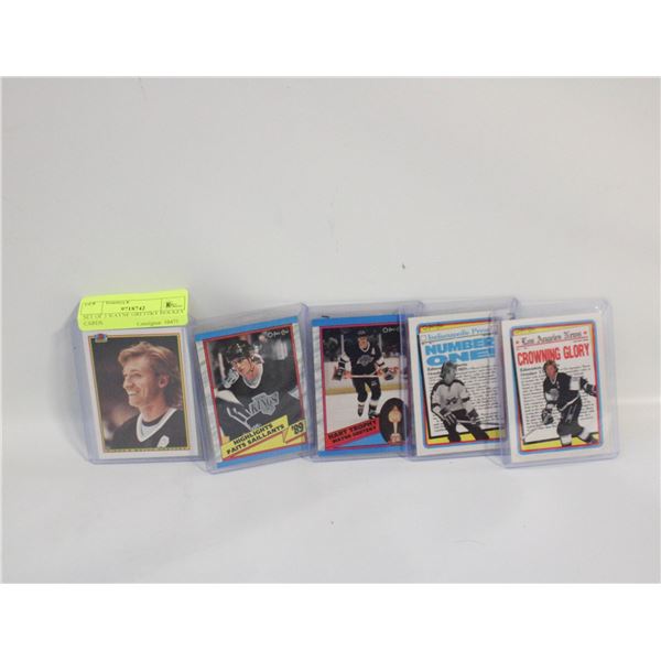 SET OF 5 WAYNE GRETZKY HOCKEY CARDS