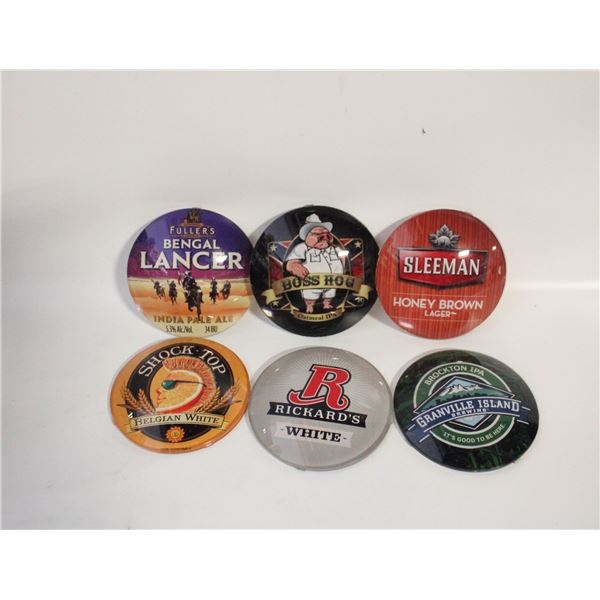 6 BAR TAPS BADGES BOSS HOG SHICK TOP RICKARDS RED