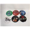 Image 1 : 6 BAR TAPS BADGES STEAM WHISTLE BIG ROCK SLEEMAN