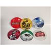 Image 1 : 6 BAR TAPS BADGES KOKANEE BUDWEISER JERKFACE ETC