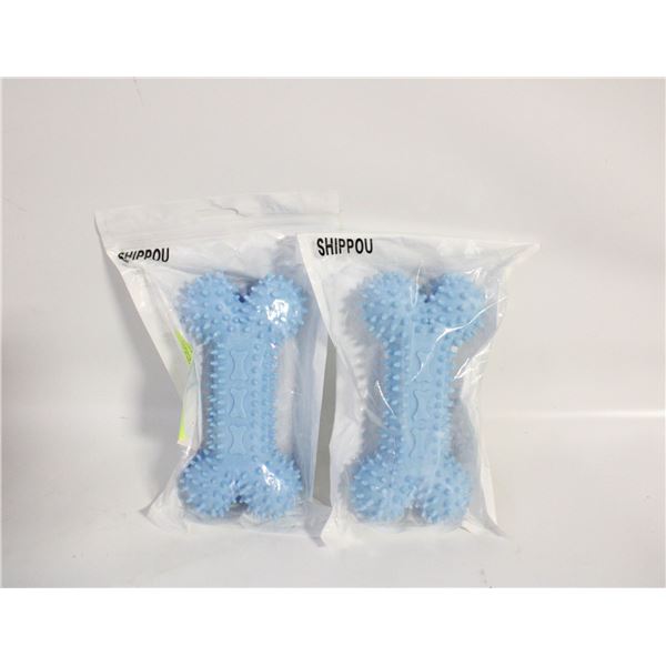 2 PACK DOG BONE CHEW TOY DURABLE DOG