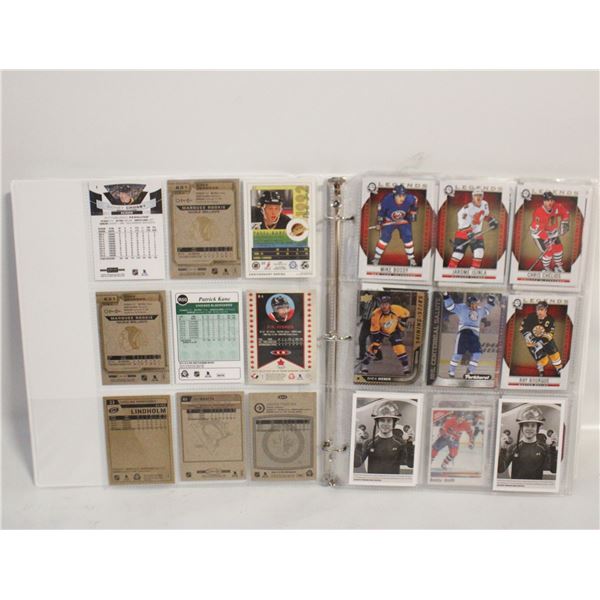 BINDER OVER 100 NHL CARDS