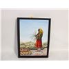 Image 1 : GENUINE FRAMED OIL PAINTING. "THE BASKET