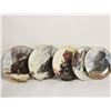 Image 1 : 5 VINTAGE PORCELAIN TRAIN PLATES BY TED XARAS